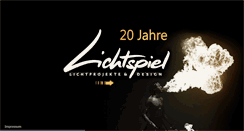 Desktop Screenshot of lichtspiel.de