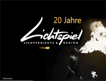 Tablet Screenshot of lichtspiel.de